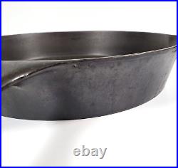 Early Wagner Sidney O Cast Iron Skillet #12 Double Pour Heat Ring Arc/high Logo