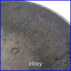 Early Wagner Sidney O Cast Iron Skillet #12 Double Pour Heat Ring Arc/high Logo