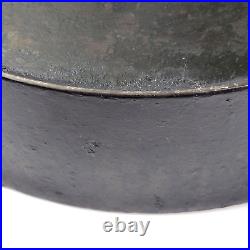 Early Wagner Sidney O Cast Iron Skillet #12 Double Pour Heat Ring Arc/high Logo