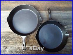 Early Wapak 3 through 12 (10 PC) Cast Iron Skillets, restored