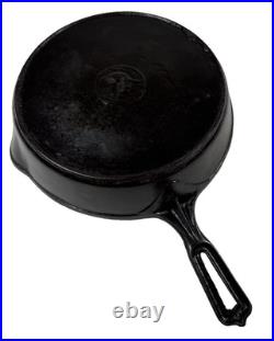 Early Wapak Indian-Head Logo #9 Cast Iron Skillet