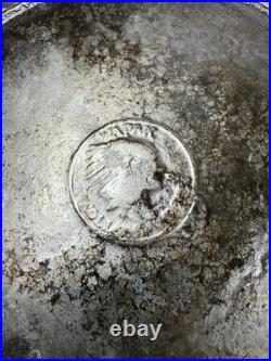 Early Wapak Indian-Head Logo #9 Cast Iron Skillet