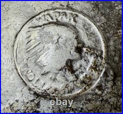 Early Wapak Indian-Head Logo #9 Cast Iron Skillet