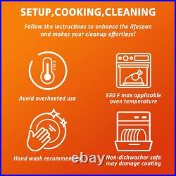 Enameled Cast Iron Cookware Set 5 Piece Set of Dutch Oven, Sauce Pan, Skillet