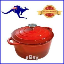 Enameled Cast Iron Dutch Oven 24cm Chef's Quality