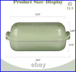 Enameled Cast Iron Loaf Pan with Lid, Bread pan, Dutch Oven Bread pan for Hom