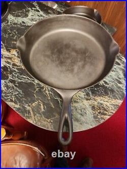Erie 10 cast iron skillet repaired please see picture, Nice Condition