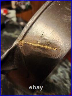 Erie 10 cast iron skillet repaired please see picture, Nice Condition