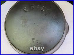 Erie #7 Cast Iron Skillet 2nd Series Antique Cast Iron Excellent Condition