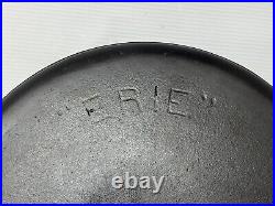 Erie #9 834 dutch oven w early slant logo 2552 lid cast iron Griswold primitive