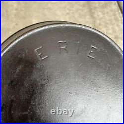 Erie 9 Cast Iron Skillet Heat Ring Pre Griswold Nice Original Condition