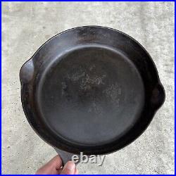 Erie 9 Cast Iron Skillet Heat Ring Pre Griswold Nice Original Condition