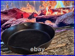 Erie Cast Iron Skillet #8 Pre Griswold 10 Kitchen Antique Cookware Camping 704G
