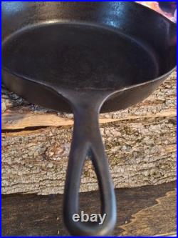 Erie Cast Iron Skillet #8 Pre Griswold 10 Kitchen Antique Cookware Camping 704G