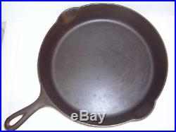 Erie Griswold 717 #11 Cast Iron Skillet Slant Logo Restored Sits Flat