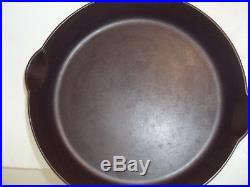 Erie Griswold 717 #11 Cast Iron Skillet Slant Logo Restored Sits Flat