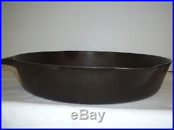 Erie Griswold 717 #11 Cast Iron Skillet Slant Logo Restored Sits Flat