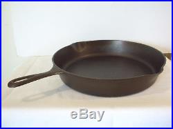 Erie Griswold 717 #11 Cast Iron Skillet Slant Logo Restored Sits Flat