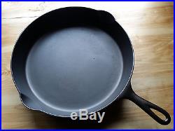Erie Pre Griswold #12 Cast Iron Skillet 3rd Series 1892-1905 Cleaned & Seasoned
