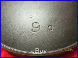 Erie Pre Griswold #9 Cast Iron Skillet With Makers Mark