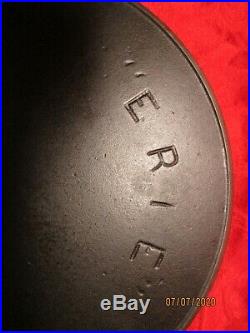 Erie Pre Griswold #9 Cast Iron Skillet With Makers Mark