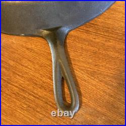 Extra Large Vintage #14 3 Notch Heat Ring Cast Iron Skillet. USA. 15 Diameter Extra Large Vintage #14 3 Notch Heat Ring Cast Iron Skillet. USA. 15 Diameter