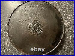Extremly Rare ERIE SPIDER #8 Griswold Antique Cast Iron Skillet