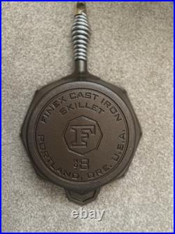 FINEX Cast Iron Skillet Frying Pan No. 8 Octagon Flat-Bottomed 8in Black