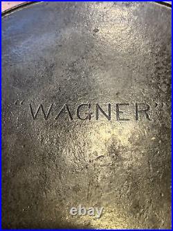 FIRST YEAR WAGNER #11 Cast Iron Skillet Straight High Logo EXTREMELY RARE