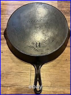 FIRST YEAR WAGNER #11 Cast Iron Skillet Straight High Logo EXTREMELY RARE