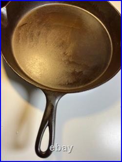 FLAT EXTRA LARGE 13 Antique Cast Iron Skillet Pan Favorite Piqua Ware Ohio