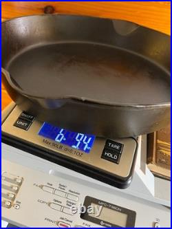 FLAT EXTRA LARGE 13 Antique Cast Iron Skillet Pan Favorite Piqua Ware Ohio