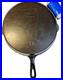 FLAT EXTRA LARGE 13 Antique Cast Iron Skillet Pan Favorite Piqua Ware Ohio FLAT