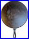 FLAT EXTRA LARGE 13 Antique Cast Iron Skillet Pan Favorite Piqua Ware Ohio FLAT