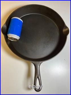 FLAT EXTRA LARGE 13 Antique Cast Iron Skillet Pan Favorite Piqua Ware Ohio FLAT FLAT EXTRA LARGE 13 Antique Cast Iron Skillet Pan Favorite Piqua Ware Ohio FLAT
