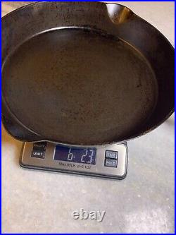 FLAT EXTRA LARGE 13 Antique Cast Iron Skillet Pan Favorite Piqua Ware Ohio FLAT