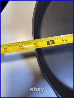 FLAT EXTRA LARGE 13 Antique Cast Iron Skillet Pan Favorite Piqua Ware Ohio FLAT
