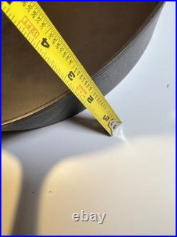 FLAT EXTRA LARGE 13 Antique Cast Iron Skillet Pan Favorite Piqua Ware Ohio FLAT
