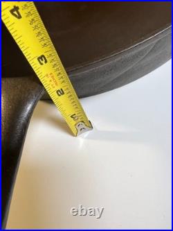 FLAT EXTRA LARGE 13 Antique Cast Iron Skillet Pan Favorite Piqua Ware Ohio FLAT