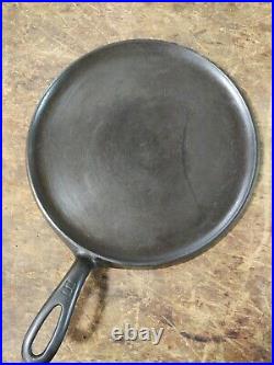 FULLY RESTORED! GRISWOLD #8 LARGE BLOCK LOGO 10 CAST IRON Griddle Flat