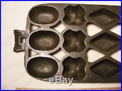 Fairly Rare & Unusual Muffin Pan, 15 cups, cast iron, not griswold