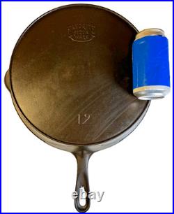 Favorite Piqua Ware #12 Cast Iron Skillet 13 Large Smooth Restored Lightweight