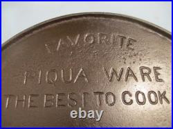 Favorite Piqua Ware #8 The Best To Cook In Cast Iron Skillet