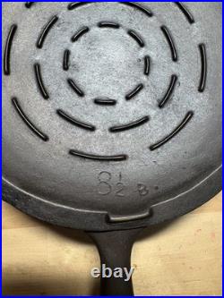 Favorite Piqua Ware Cast Iron Frying Pan Deep Skillet #8 1/2 with Lid Restored