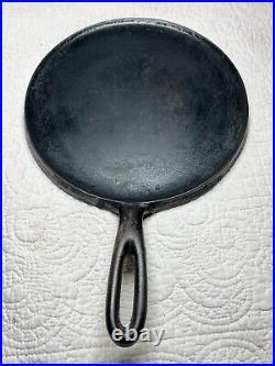 Favorite Piqua Ware Smile No. 7 Cast Iron Handled Griddle