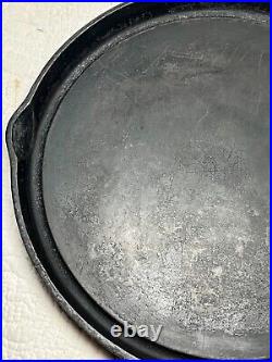 Favorite Piqua Ware Smile No. 7 Cast Iron Handled Griddle