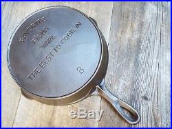 Favorite Piqua Ware The Best To Cook In #8/10-1/2 Cast Iron Skillet, Restored