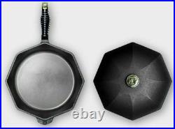 Finex Seasoned 10-Inch Cast Iron Skillet with Lid NEW
