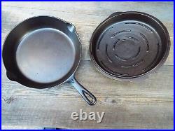 Foster Iron Age #8 / 10-1/2 Cast Iron Skillet with Lid, Restored