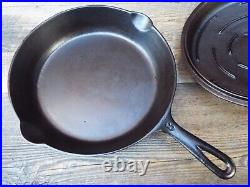 Foster Iron Age #8 / 10-1/2 Cast Iron Skillet with Lid, Restored